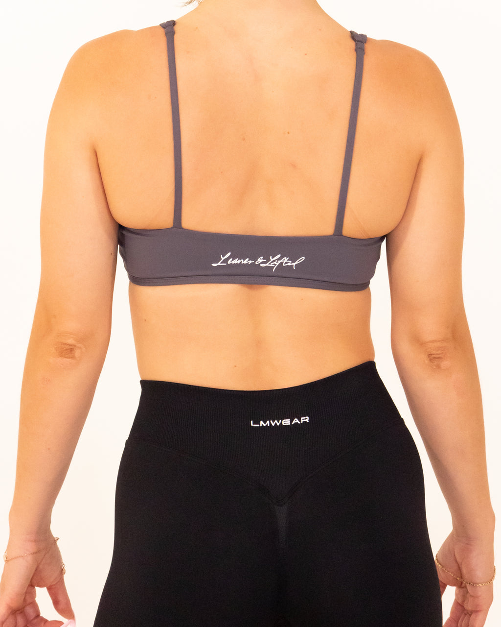 Grey Leaner & Lifted Sports Bra