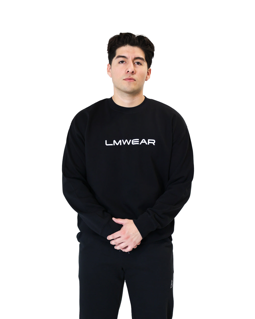 Black Lightweight Crewneck