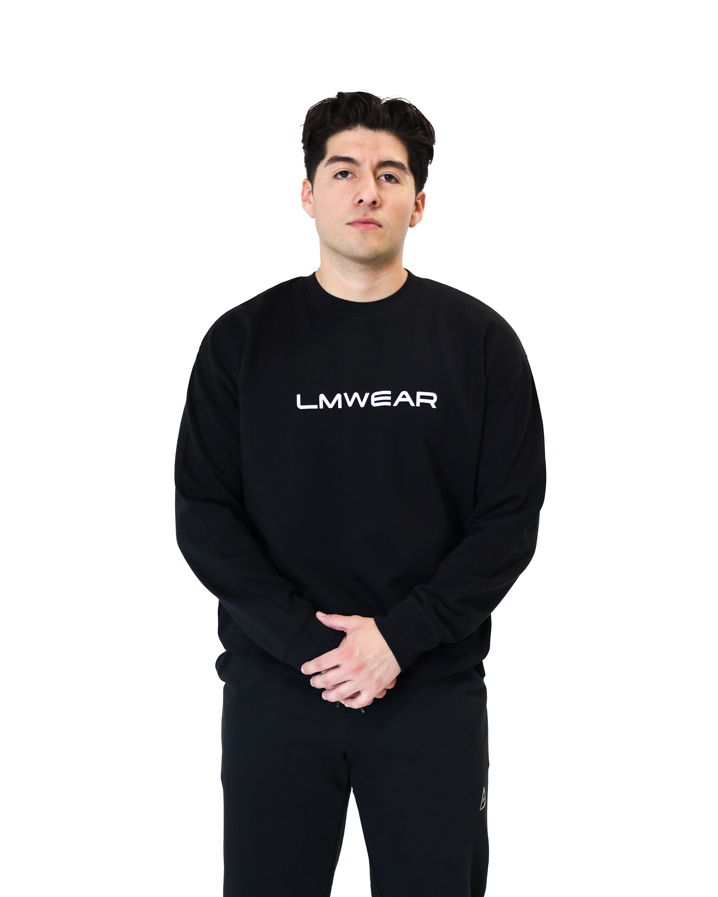 Black Lightweight Crewneck