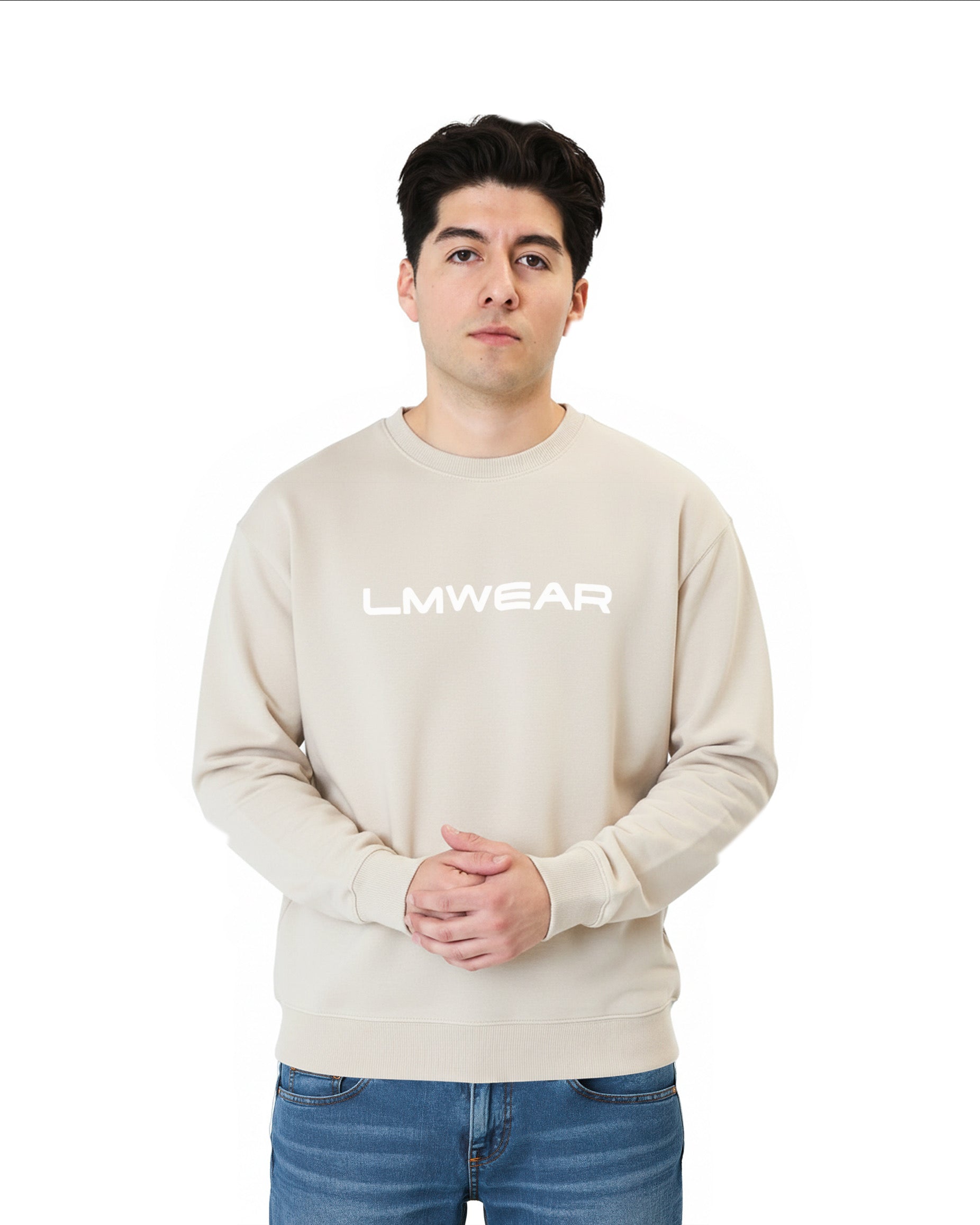 Beige Lightweight Crewneck