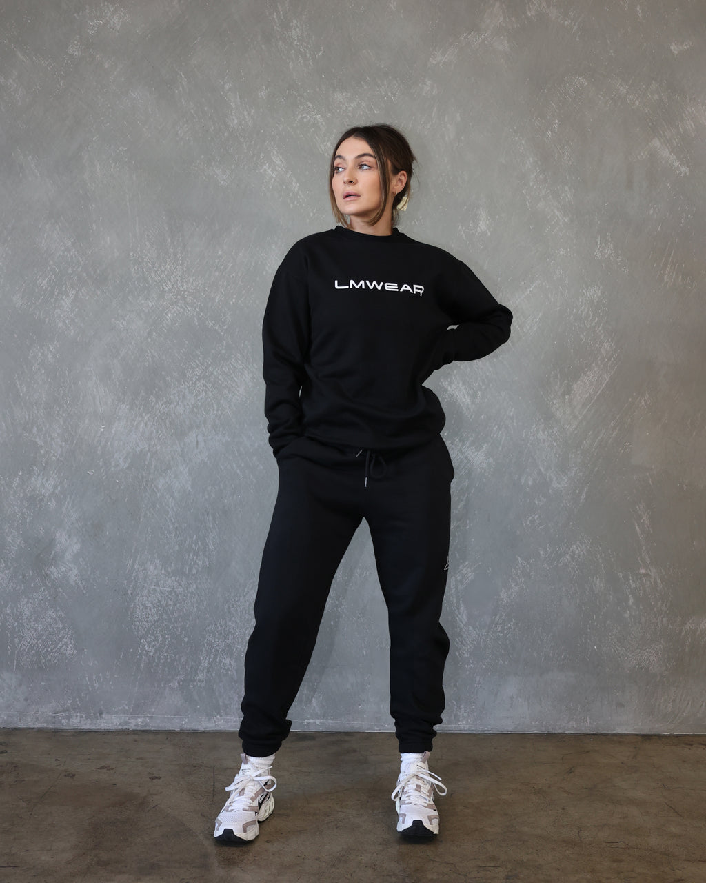 Black Lightweight Crewneck