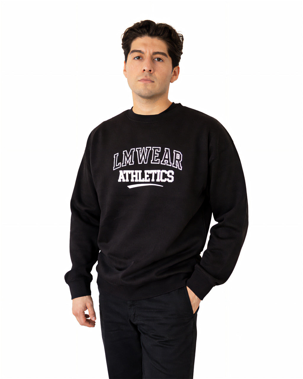 Black Athletics Crewneck Sweater