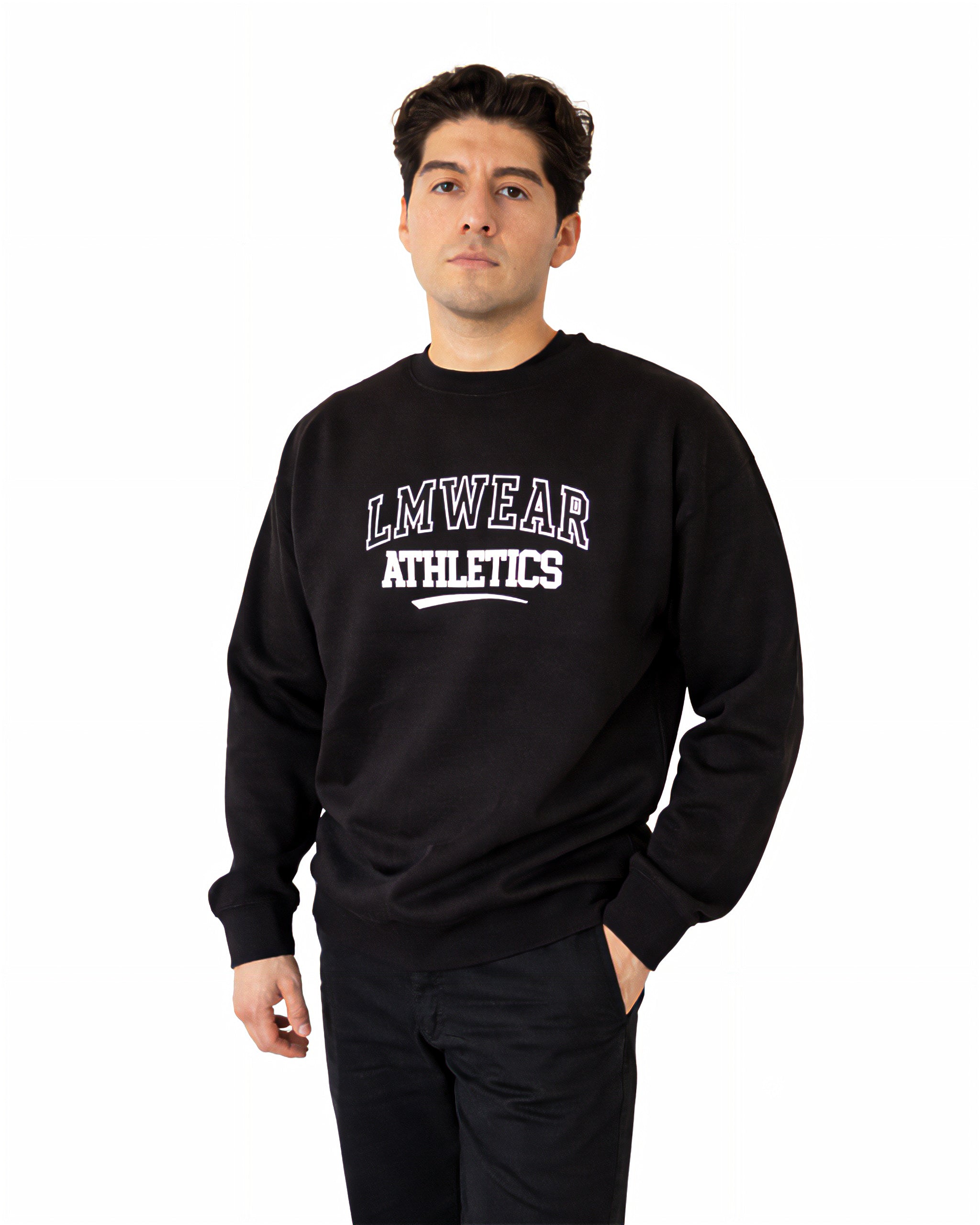 Black Athletics Crewneck Sweater