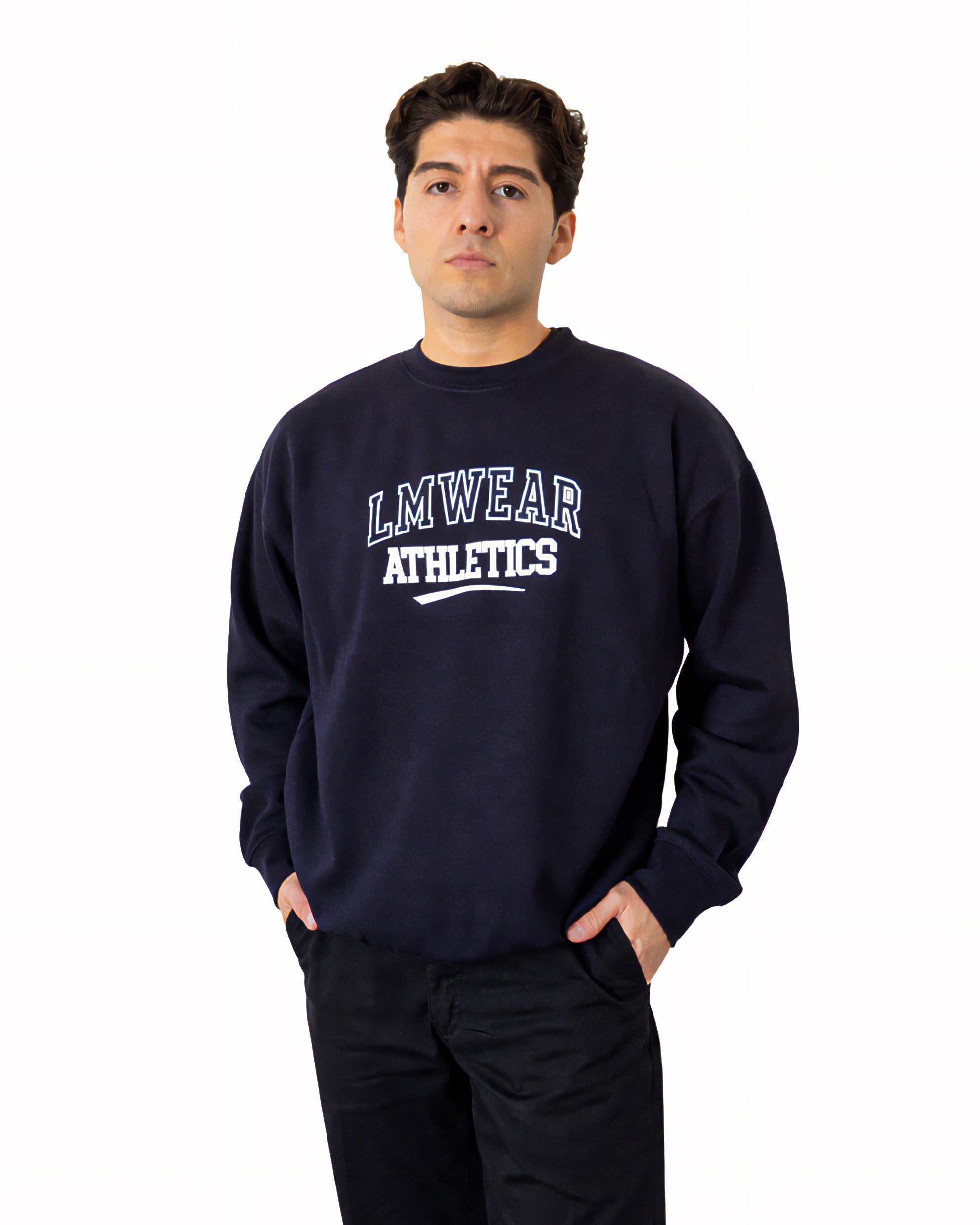 Navy Blue Athletics Crewneck Sweater